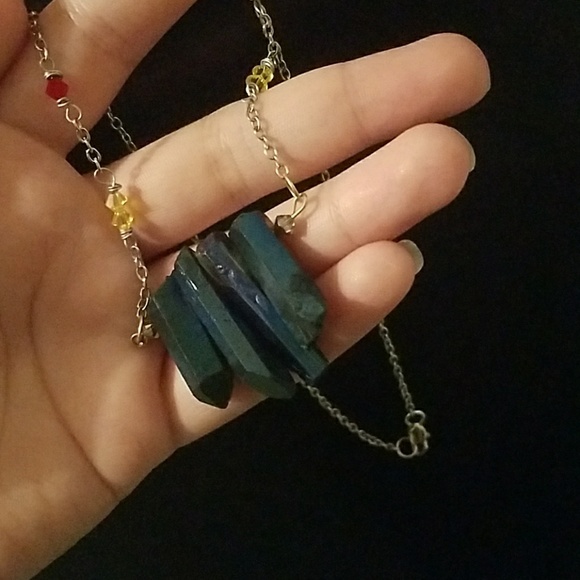 Jewelry - Stone and Zirconia Necklace